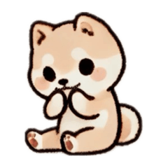 Adorable Shiba sticker