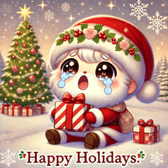 Tearful Santa Claus Stickers @SFW