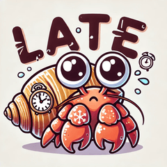 Watery-eyed Hermit Crab Stickers @SFW