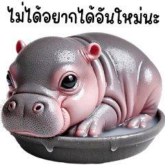 ❤ หมูดีด 10 ❤ ลูกฮิปโปสุดน่ารัก