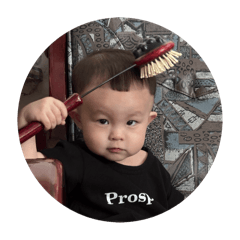 我的兒子快兩歲！