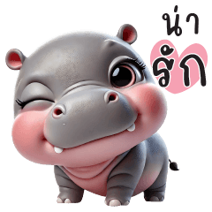 หมูนิ่ม ฮิปโปน้อยน่ารัก 5