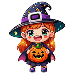 Cute Girl Witch