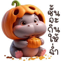 Hippo Halloween So Cute