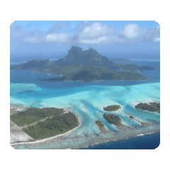 BORA BORA POLYNASIA DYNAMIC STICKER.