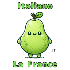 La France Sticker with IT Text