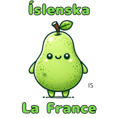 La France Sticker with IS Text