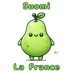 La France Sticker with FI Text