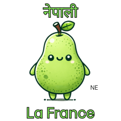 La France Sticker with NE Text