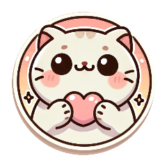 stickers, cute QQ cat stickers.