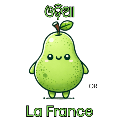 La France Sticker with OR Text