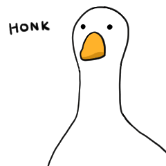 HONK Goose Stickers