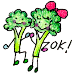 Broccoli and cauliflower chatter sticker