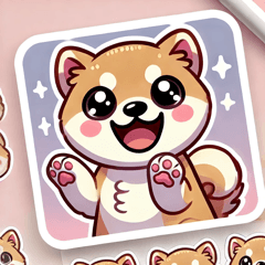 Charming Shiba Inu Stickers!