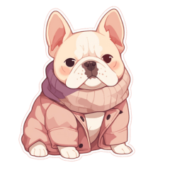 French Bulldog in cute and active moment