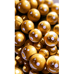 swarm of golden balls