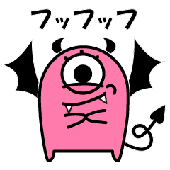 pink monster sticker