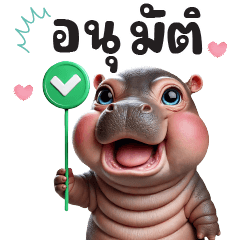 Cute hippo pig - chat works