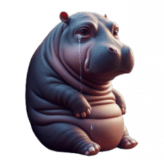 Helpless Little Hippo