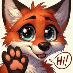 Tearful Fox Stickers @SFW