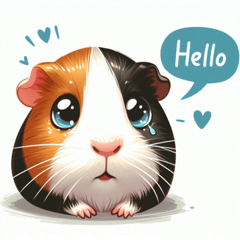 Teary-Eyed Guinea Pig Stickers @SFW