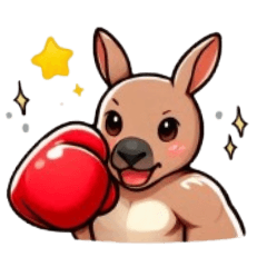 Kangaroo Learns Boxing