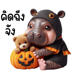 Pygmy hippo HALLOWEEN