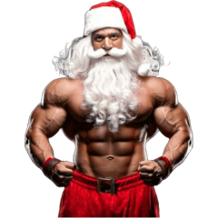 Bodybuilder Spending Winter