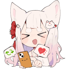 Inarinao Vtuber Nao stickers 1