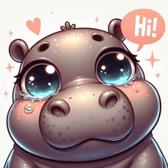 Teary-eyed Hippo@SFW