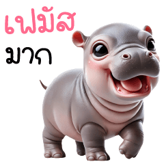 หมูกระด้ง-ฮิปโปน้อยน่ารัก4