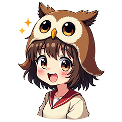 Owl girl (AWoo) Frequently used stickers