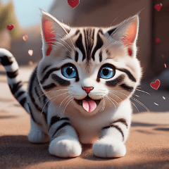 Cute cat general greeting