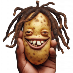 Ugly Potato Silly Smile