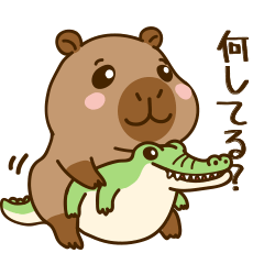 cute chubby capybara V6 [JP]