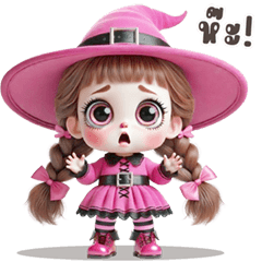 Cute pink witch (THAI)