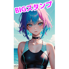 Swimsuit girls who love the summer sea