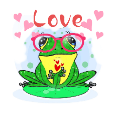 Shirley created frog stickers 4