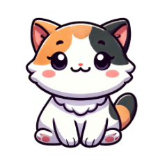 Cat tricolor cute