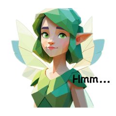 Polygonal fairy girl