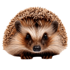 Cute Expressions of a Hedgehog