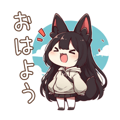 Simple Cat Stickers for Daily Talk