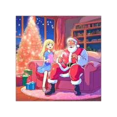 No text*Animation* SantaClaus CuteGirls