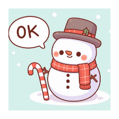 snowman stamp 2