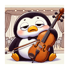 愛くるしいペンギンとチェロの音色 5