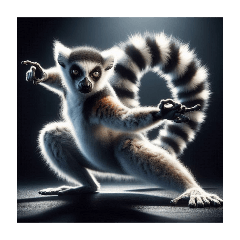 [For arrangement] ring-tailed lemur