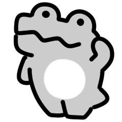 Monochrome crocodile animated Sticker