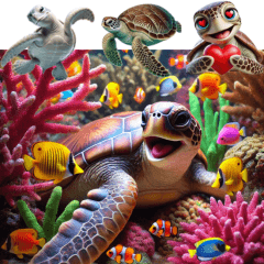 Flo the Sea Turtle's Adventures