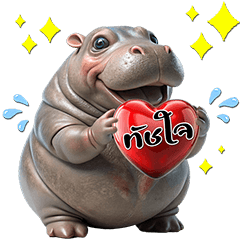 Cute Fat Hippo : Emotions (PopUp)7