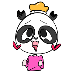 An emotionally expressive panda king